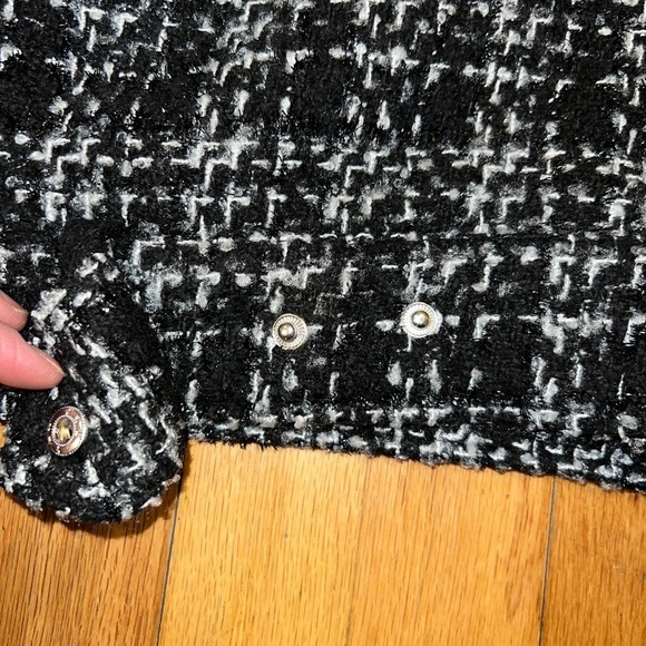 Forever 21 Tweed Jacket in Black & White - Size Medium - Picture 8 of 16